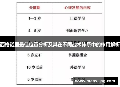 西格诺里最佳位置分析及其在不同战术体系中的作用解析